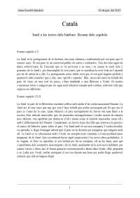 Resum per cada 5 capitols de Junil a les terre dels bàrbars
