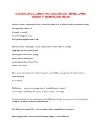 MICR 3050 EXAM 2 CLEMSON EXAM QUESTIONS WITH REVISED CORRECT ANSWERS A+ VERIFIED LATEST