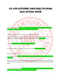 CA Life Accident and Health Exam: Insurance Contracts, Regulations, and Ethics