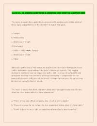 DAVIS CH. 34: ANEMIA QUESTIONS & ANSWERS 100% VERIFIED SOLUTION 2025