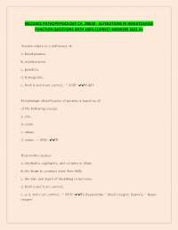 MCCANCE PATHOPHYSIOLOGY CH. 29&30 - ALTERATIONS IN HEMATOLOGIC  FUNCTION QUESTIONS WITH 10