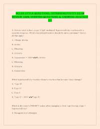 Hypersensitivity Reactions: Multiple Choice Questions and Answers