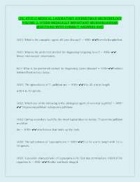 Microbiology Questions and Answers: A Comprehensive Review