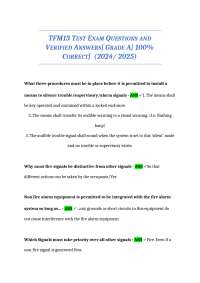 Fire Alarm Systems: Test Exam Questions and Answers