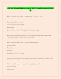 BIOL 205 MT LAB EXAM QUESTIONS WITH EXPLAINED ANSWERS 2025  A+