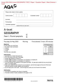 Actual 2024 AQA AS SPANISH 7691/3T/3V Paper 3 Speaking Candidate’s + Examiner’s + Mark Sc