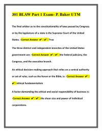 Business Law Exam Questions and Answers