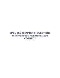 CPCU 551, Chapter 9: Commercial Crime Coverage Form Questions and Answers