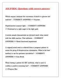 Medical Laboratory Science Review Questions and Answers