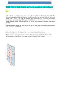 BIOD 151 All Lab Exams summary questions with answers Graded A+