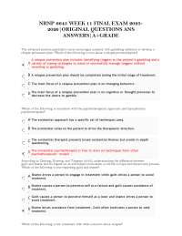 NRNP 6645 WEEK 11 FINAL EXAM 2025-2026|ORIGINAL QUESTIONS ANS ANSWERS|A+GRADE