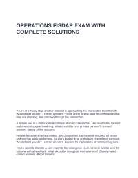 FISDAP Operations Exam Questions and Answers: A Comprehensive Review for Paramedics