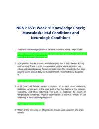 Musculoskeletal and Neurologic Conditions: A Comprehensive Q&A Review
