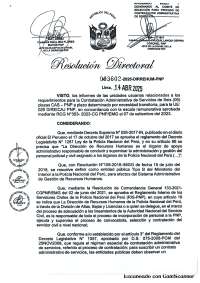Selección CAS N°046-2025: Asistente Presupuesto PNP
