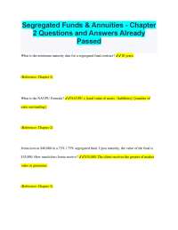 Segregated Funds & Annuities: Questions and Answers