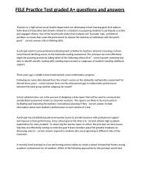 FELE Practice Test: Questions and Answers for Educators