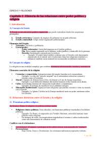 Apuntes de derecho y religion 2024/2025