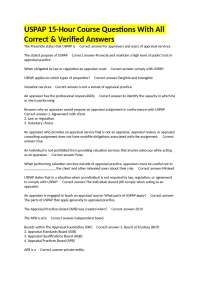 USPAP 15-Hour Course Questions With All Correct & Verified Answers