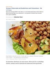 Rezept für einen Wintersalat