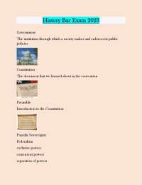 US Government and Constitutional Law: Key Terms and Concepts