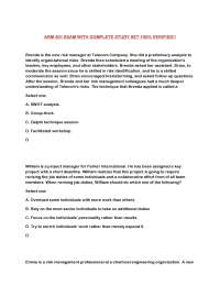 Risk Management Techniques: A Multiple Choice Question Exercise