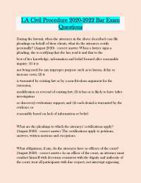 Louisiana Civil Procedure Bar Exam Questions and Answers: A Comprehensive Guide