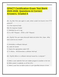 GFACT Certification Exam Test Bank: Questions and Answers for 2025-2026