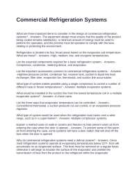 Commercial Refrigeration Systems: Design, Components, and Operation