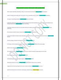 CTR Examination  practices with best and verified marking scheme