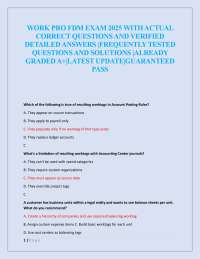 Workday Financial Management Exam: Questions and Answers