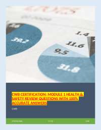 CWB Certification: Module 1 – Health & Safety (STUDYGLOBAL, 2025) – Practice Questions wit