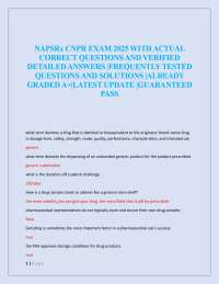 NAPSRx CNPR EXAM 2025 WITH