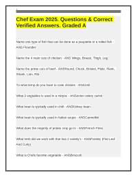 Chef Exam 2025: Questions and Answers