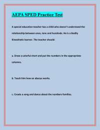 AEPA SPED Practice Test: Questions and Answers for Special Education Teachers