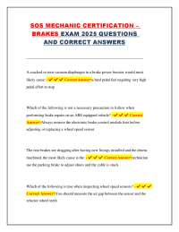 Brake System Diagnostics and Repair: A Comprehensive Guide with Questions and Answers