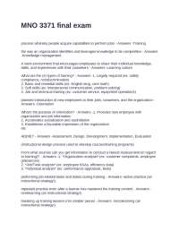 MNO 3371 Final Exam: Human Resource Management Q&A