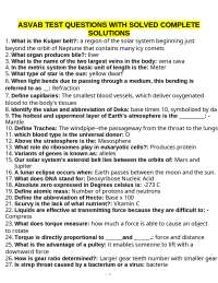 ASVAB Test Questions & Solutions: Science, Engineering, and General Knowledge