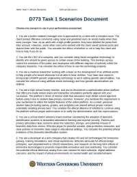 Task 1 Scenarios Document