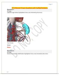 AP 2 Module 5 Exam Questions with Verified Solutions