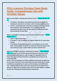 PCA Licensure Christian Exam Study Guide: Questions and Answers on Key Biblical Teachings