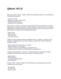 Medical Technology Board Exam Review Questions and Answers