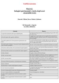 Indagini patrimoniali e tutela degli asset (0142109IUS12I) - 563 domande e risposte