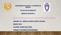 DERECHO ROMANO 2 UNIDAD 9