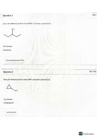 PORTAGE LEARNING Module 5 Exam Chem-219 principles of organic chemistry by David gallaher