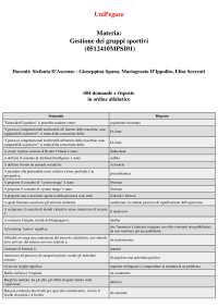 Gestione dei gruppi sportivi (0512410MPSI01) - 604 domande e risposte