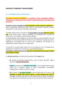 RIASSUNTI COMMUNITY MANAGEMENT