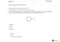 (PORTAGE LEARNING) FINAL Exam Chem-219 principles of organic chemistry by David gallaher