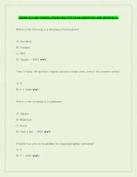 Chemical Formulations Practice Exam: Questions and Answers