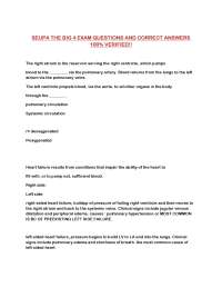 SEUPA THE BIG 4 EXAM QUESTIONS AND CORRECT ANSWERS 100% VERIFIED!!