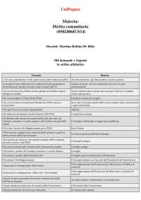 Diritto comunitario (0502406IUS14) - 384 domande e risposte
